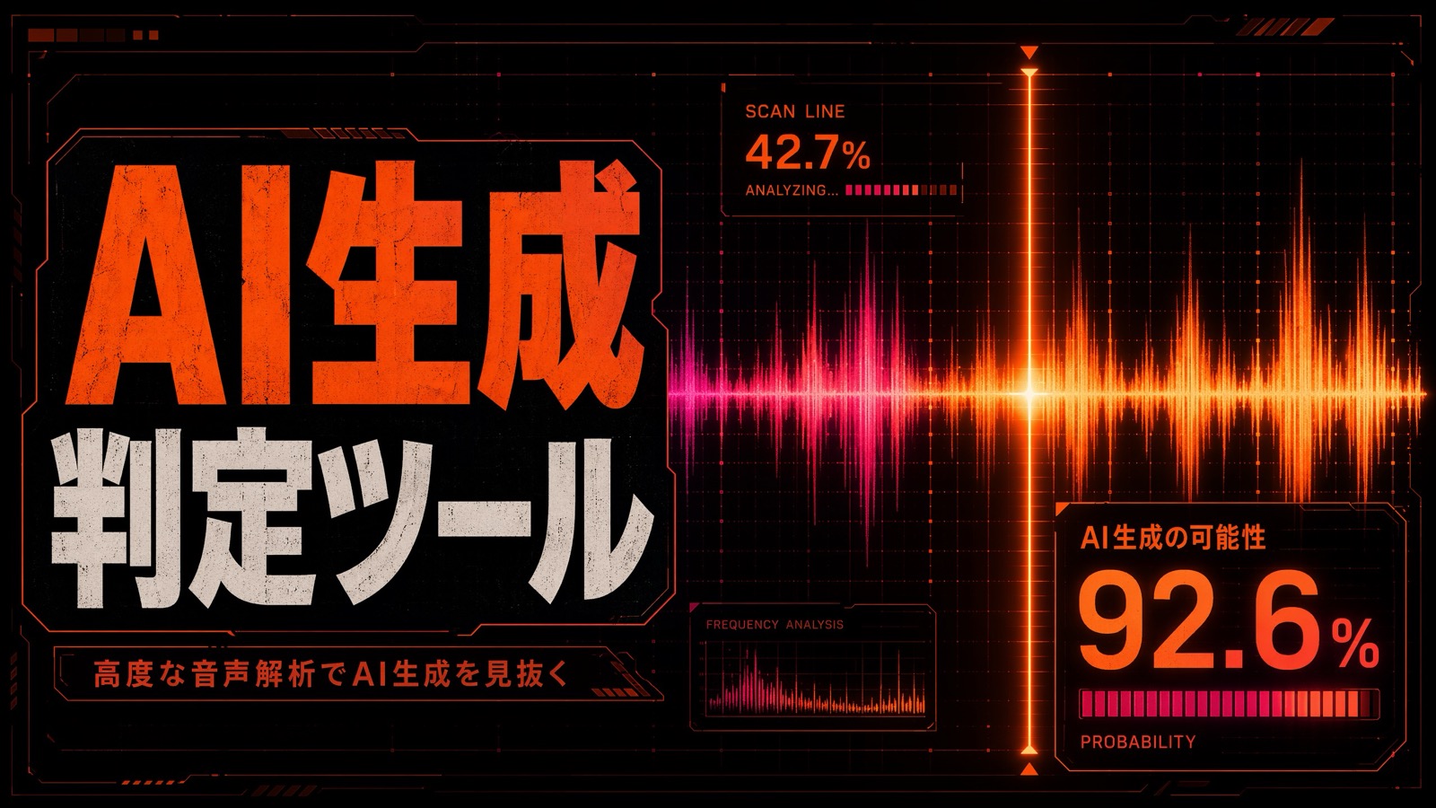 AI生成判定ツールのイメージ