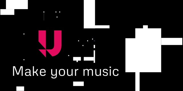 Udio公式サイトのキャッチコピー「Make your music」